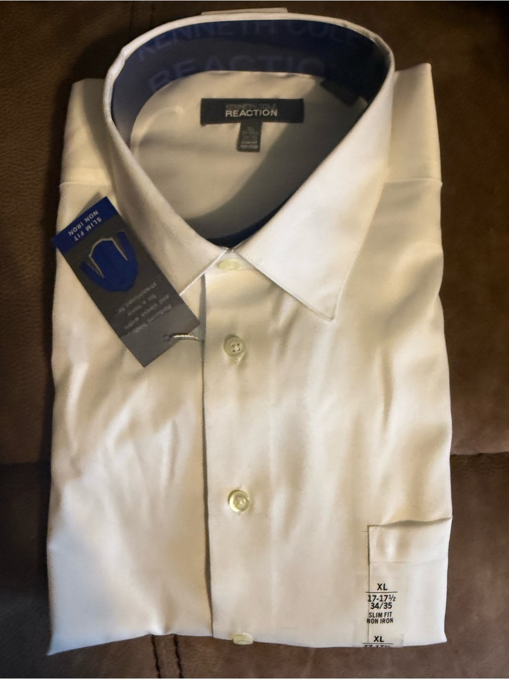 Reaction Kenneth Cole White Button-Down Dress Shirt